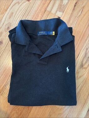 Polo by Ralph Lauren Black Polo with White Pony Logo